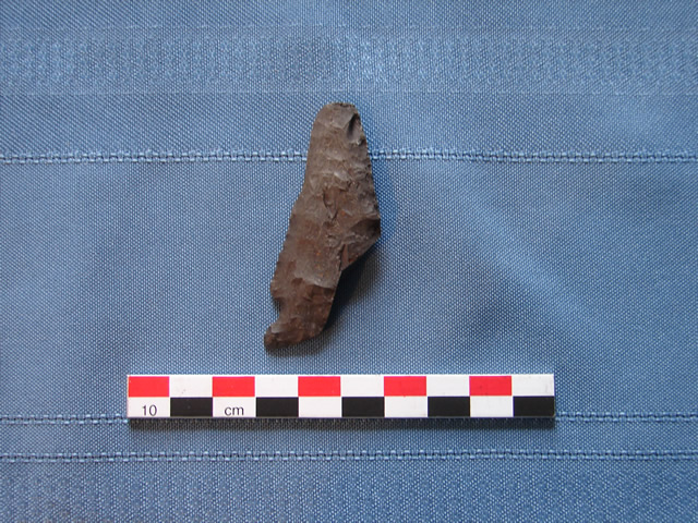 A Recent Indian notched projectile point from Goose Cove North (before AD 1500) emphasizes the long history of human use of this protected harbour.